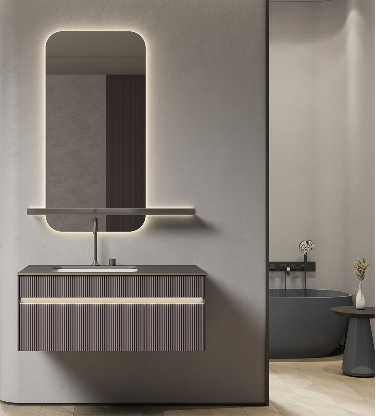 2112 浴室鏡(柜)組合 圖一 2112 浴室鏡(柜)組合 圖一